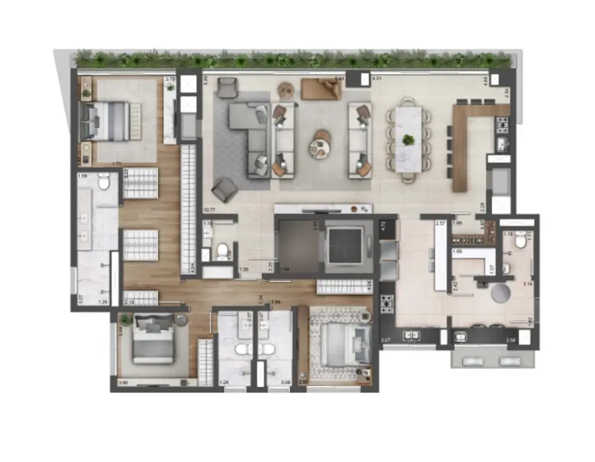 Foto 1 de Apartamento com 4 quartos à venda, 260m2 em Jardim Europa, Porto Alegre - RS