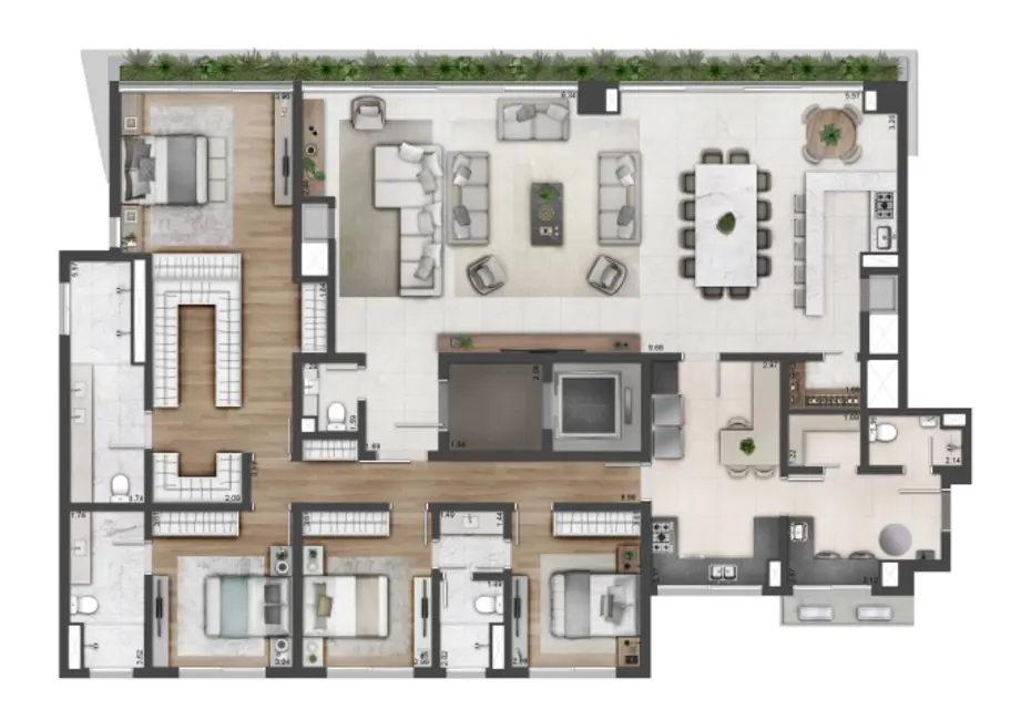 Foto 2 de Apartamento com 4 quartos à venda, 260m2 em Jardim Europa, Porto Alegre - RS