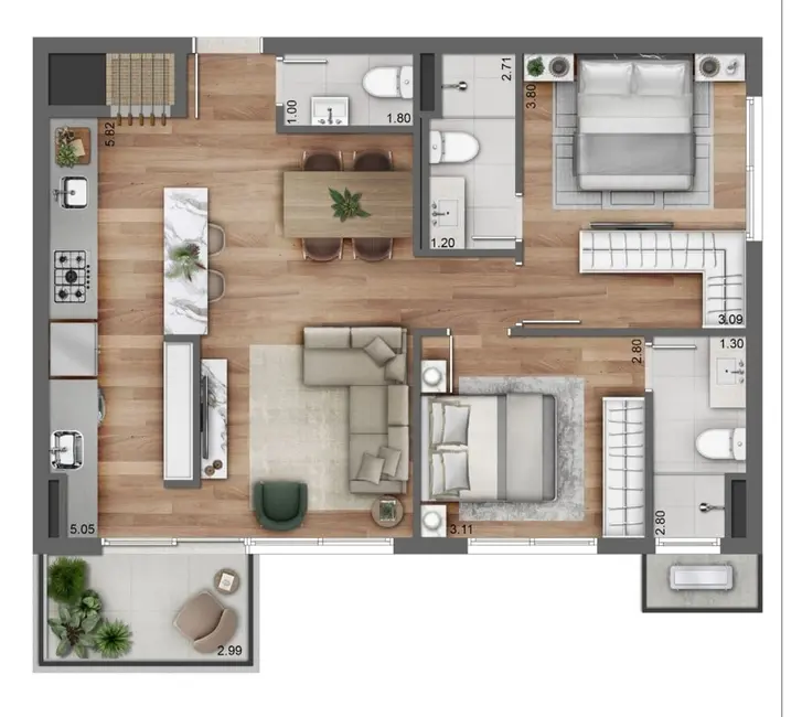 Apartamento com 2 quartos à venda, 76m2 em Petrópolis, Porto Alegre - RS - imagem 3 Foto 3 de Apartamento com 2 quartos à venda, 76m2 em Petrópolis, Porto Alegre - RS