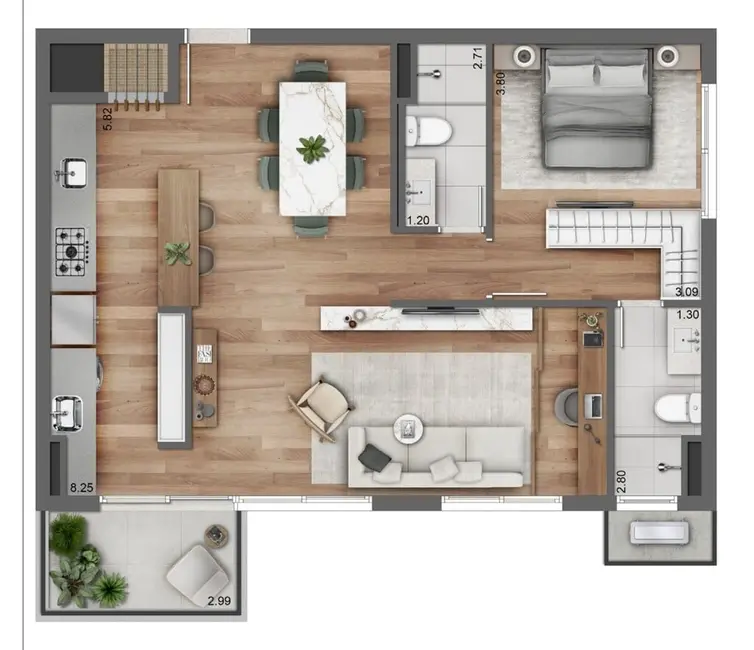 Apartamento com 2 quartos à venda, 76m2 em Petrópolis, Porto Alegre - RS - imagem 4 Foto 4 de Apartamento com 2 quartos à venda, 76m2 em Petrópolis, Porto Alegre - RS