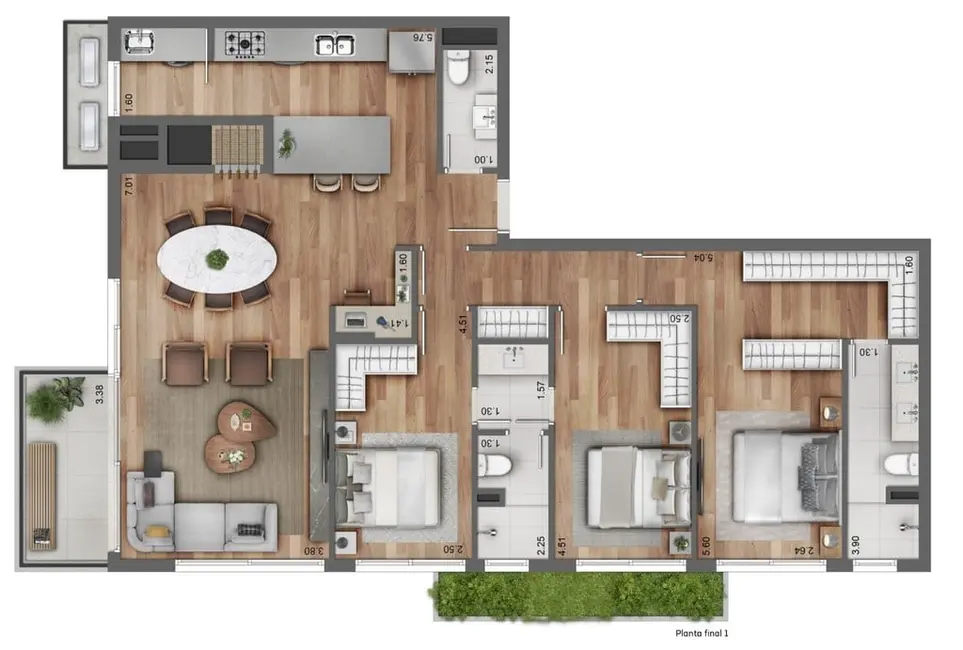 Apartamento com 2 quartos à venda, 76m2 em Petrópolis, Porto Alegre - RS - imagem 8 Foto 8 de Apartamento com 2 quartos à venda, 76m2 em Petrópolis, Porto Alegre - RS