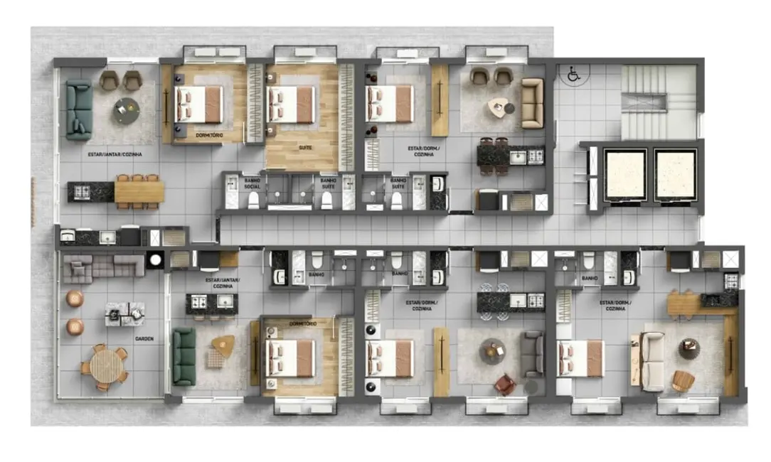 Kitnet à venda, 44m2 em Petrópolis, Porto Alegre - RS - imagem 7 Foto 7 de Kitnet à venda, 44m2 em Petrópolis, Porto Alegre - RS