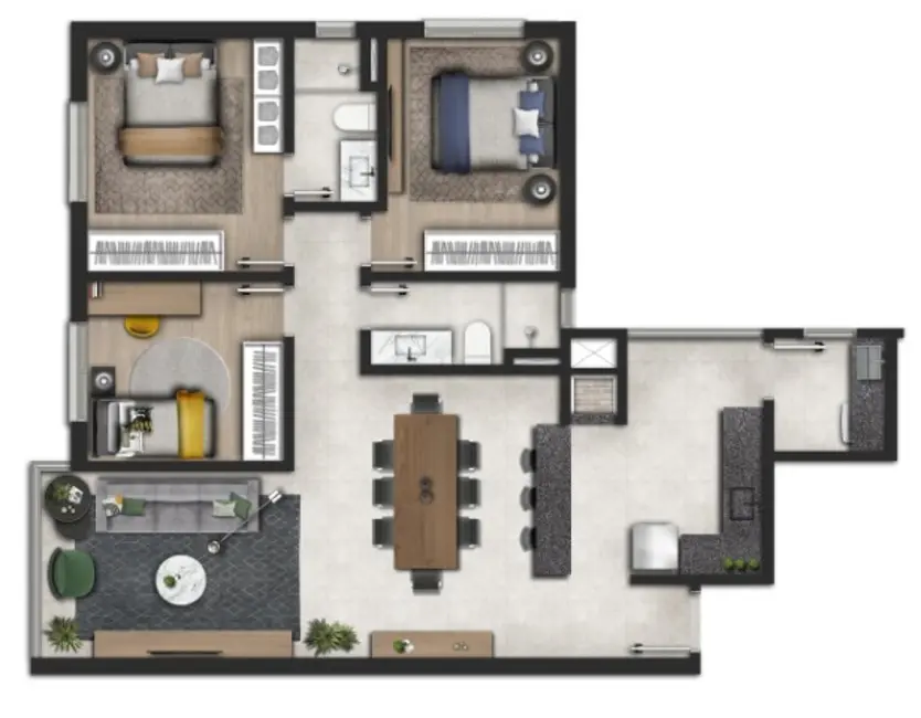 Foto 6 de Apartamento com 3 quartos à venda, 105m2 em Petrópolis, Porto Alegre - RS