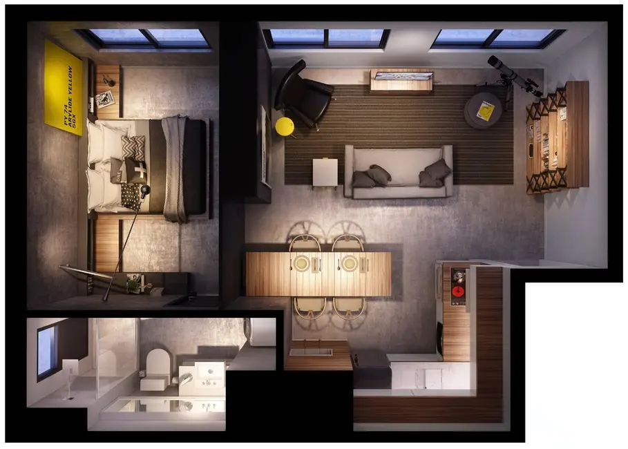 Apartamento com 1 quarto à venda, 66m2 em Auxiliadora, Porto Alegre - RS - imagem 5 Foto 5 de Apartamento com 1 quarto à venda, 66m2 em Auxiliadora, Porto Alegre - RS
