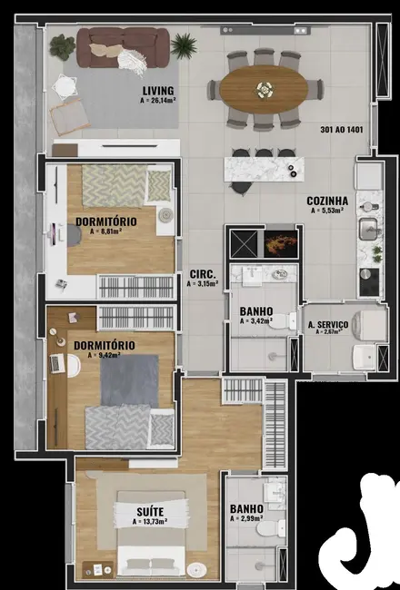 Foto 1 de Apartamento com 2 quartos à venda, 61m2 em Jardim Botânico, Porto Alegre - RS