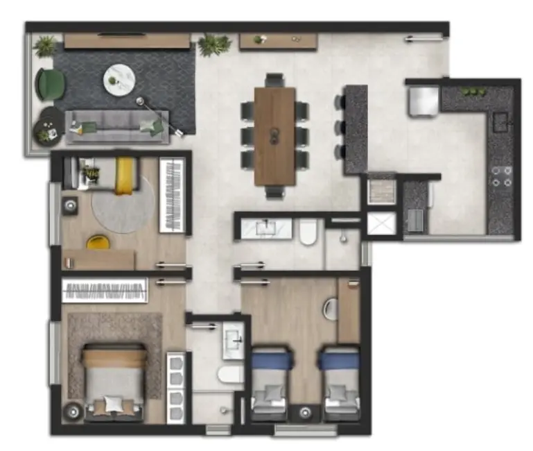 Apartamento com 3 quartos à venda, 90m2 em Petrópolis, Porto Alegre - RS - imagem 7 Foto 7 de Apartamento com 3 quartos à venda, 90m2 em Petrópolis, Porto Alegre - RS