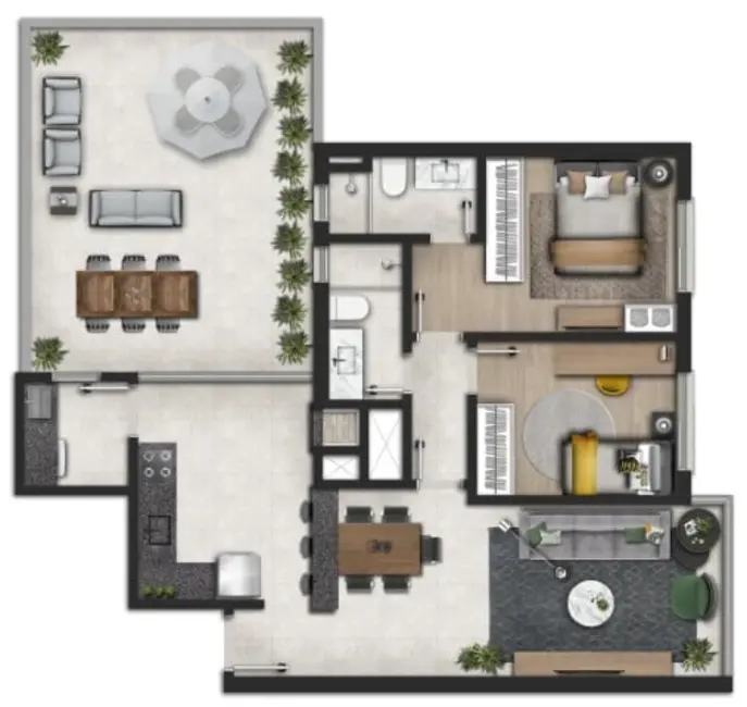 Apartamento com 3 quartos à venda, 90m2 em Petrópolis, Porto Alegre - RS - imagem 8 Foto 8 de Apartamento com 3 quartos à venda, 90m2 em Petrópolis, Porto Alegre - RS