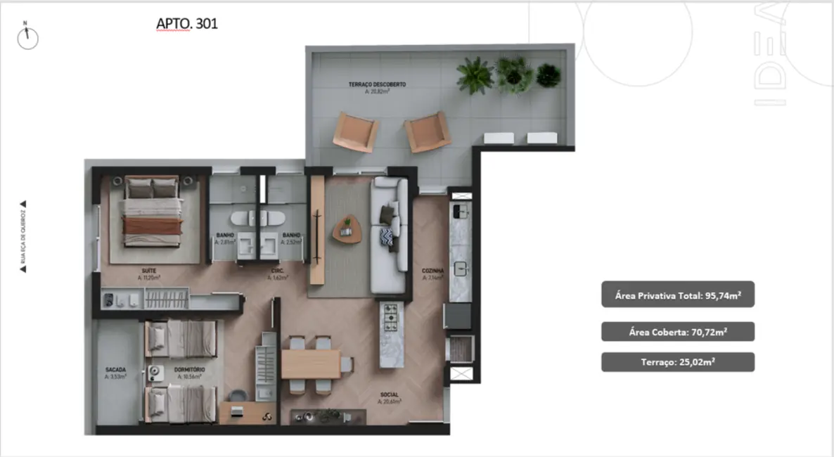 Apartamento com 2 quartos à venda, 74m2 em Petrópolis, Porto Alegre - RS - imagem 6 Foto 6 de Apartamento com 2 quartos à venda, 74m2 em Petrópolis, Porto Alegre - RS