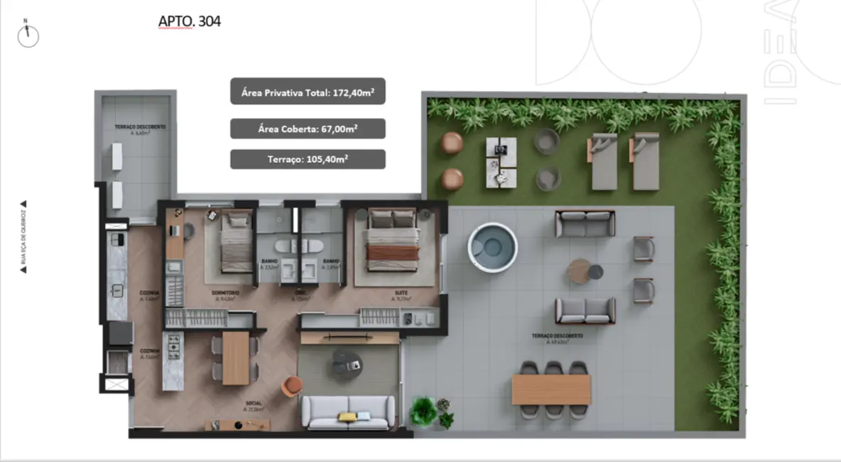 Apartamento com 2 quartos à venda, 74m2 em Petrópolis, Porto Alegre - RS - imagem 9 Foto 9 de Apartamento com 2 quartos à venda, 74m2 em Petrópolis, Porto Alegre - RS
