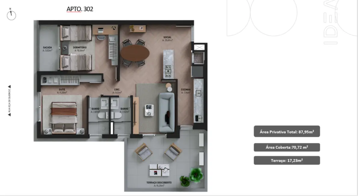 Apartamento com 2 quartos à venda, 74m2 em Petrópolis, Porto Alegre - RS - imagem 7 Foto 7 de Apartamento com 2 quartos à venda, 74m2 em Petrópolis, Porto Alegre - RS