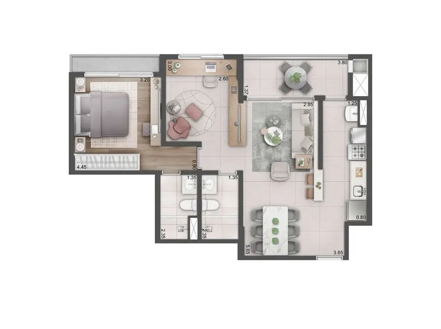 Foto 6 de Apartamento com 3 quartos à venda, 93m2 em Boa Vista, Porto Alegre - RS