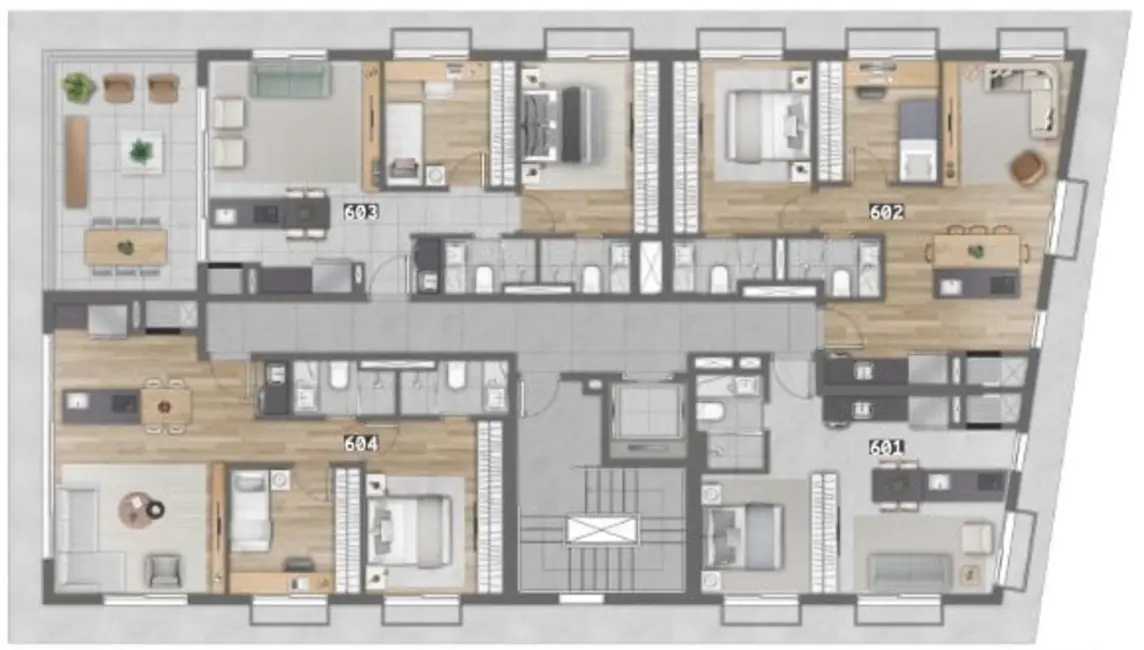 Apartamento com 1 quarto à venda, 87m2 em Boa Vista, Porto Alegre - RS - imagem 3 Foto 3 de Apartamento com 1 quarto à venda, 87m2 em Boa Vista, Porto Alegre - RS