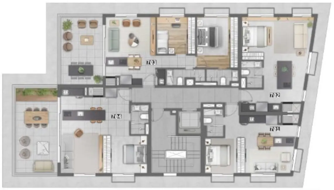 Foto 4 de Apartamento com 1 quarto à venda, 80m2 em Boa Vista, Porto Alegre - RS