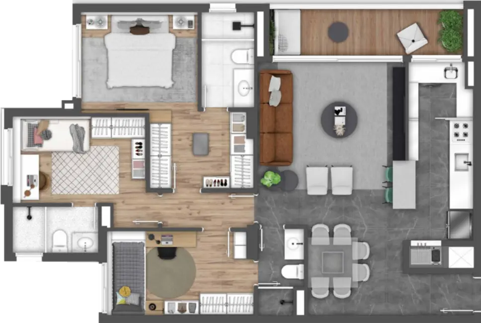 Apartamento com 3 quartos à venda, 105m2 em Passo da Areia, Porto Alegre - RS - imagem 6 Foto 6 de Apartamento com 3 quartos à venda, 105m2 em Passo da Areia, Porto Alegre - RS