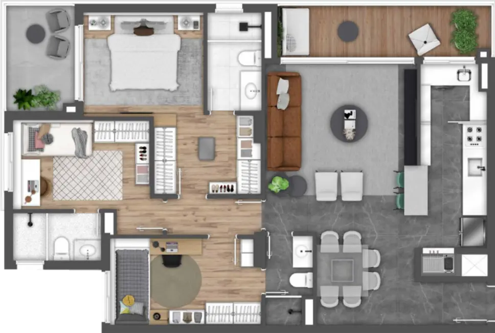 Apartamento com 3 quartos à venda, 105m2 em Passo da Areia, Porto Alegre - RS - imagem 4 Foto 4 de Apartamento com 3 quartos à venda, 105m2 em Passo da Areia, Porto Alegre - RS
