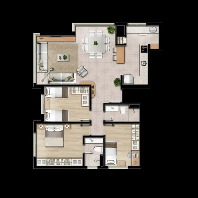 Foto 4 de Apartamento com 2 quartos à venda, 64m2 em Cristo Redentor, Porto Alegre - RS