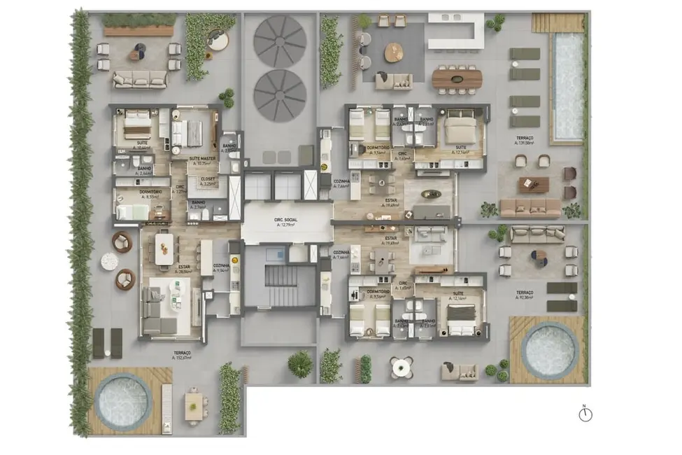 Foto 1 de Apartamento com 2 quartos à venda, 72m2 em Petrópolis, Porto Alegre - RS