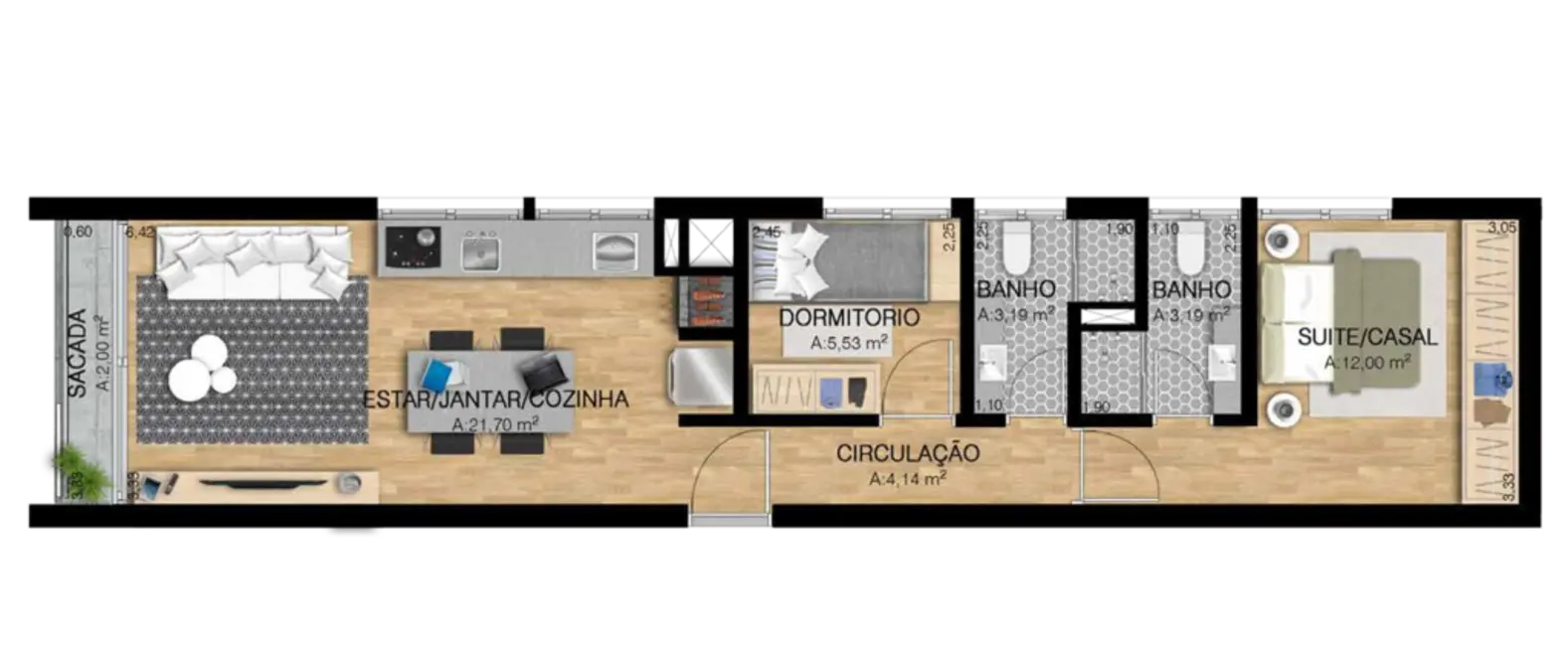 Apartamento com 2 quartos à venda, 79m2 em Jardim Europa, Porto Alegre - RS - imagem 9 Foto 9 de Apartamento com 2 quartos à venda, 79m2 em Jardim Europa, Porto Alegre - RS
