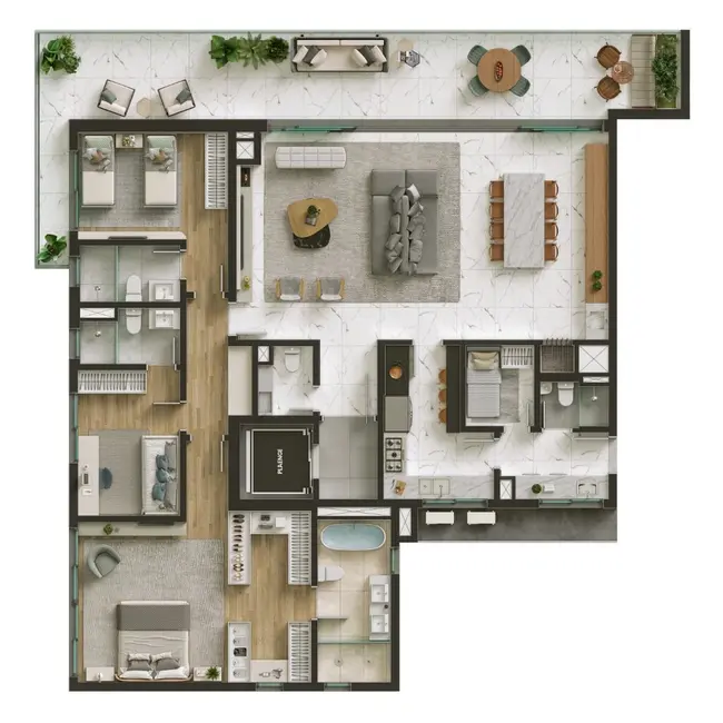 Apartamento com 3 quartos à venda, 230m2 em Petrópolis, Porto Alegre - RS - imagem 3 Foto 3 de Apartamento com 3 quartos à venda, 230m2 em Petrópolis, Porto Alegre - RS