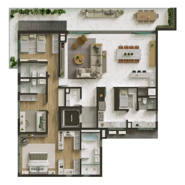 Apartamento com 3 quartos à venda, 230m2 em Petrópolis, Porto Alegre - RS - imagem 7 Foto 7 de Apartamento com 3 quartos à venda, 230m2 em Petrópolis, Porto Alegre - RS