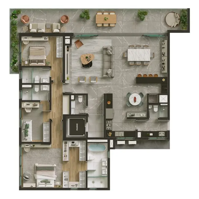 Apartamento com 3 quartos à venda, 230m2 em Petrópolis, Porto Alegre - RS - imagem 4 Foto 4 de Apartamento com 3 quartos à venda, 230m2 em Petrópolis, Porto Alegre - RS