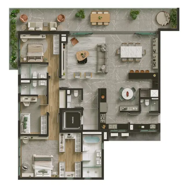 Foto 4 de Apartamento com 3 quartos à venda, 366m2 em Petrópolis, Porto Alegre - RS