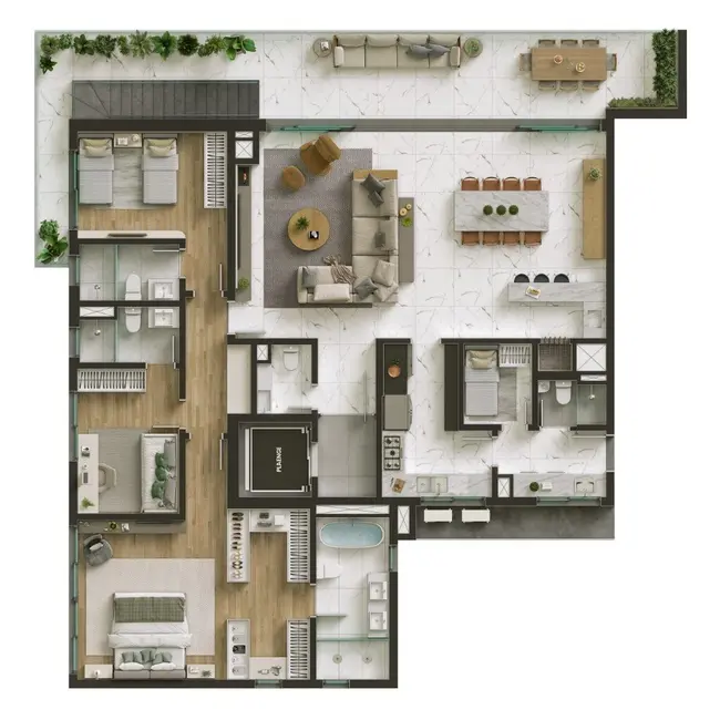 Apartamento com 3 quartos à venda, 394m2 em Petrópolis, Porto Alegre - RS - imagem 7 Foto 7 de Apartamento com 3 quartos à venda, 394m2 em Petrópolis, Porto Alegre - RS