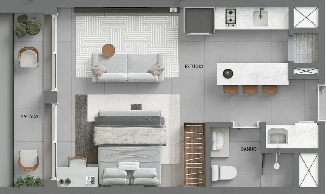 Apartamento com 2 quartos à venda, 90m2 em Moinhos de Vento, Porto Alegre - RS - imagem 6 Foto 6 de Apartamento com 2 quartos à venda, 90m2 em Moinhos de Vento, Porto Alegre - RS