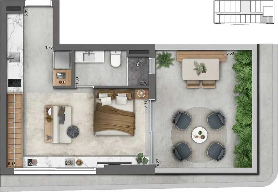 Foto 8 de Kitnet à venda, 34m2 em Azenha, Porto Alegre - RS