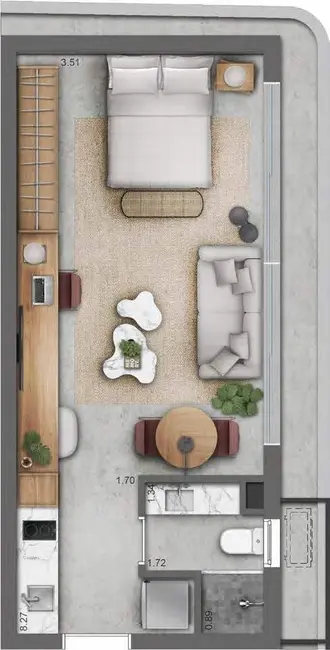 Apartamento com 1 quarto à venda, 49m2 em Azenha, Porto Alegre - RS - imagem 7 Foto 7 de Apartamento com 1 quarto à venda, 49m2 em Azenha, Porto Alegre - RS