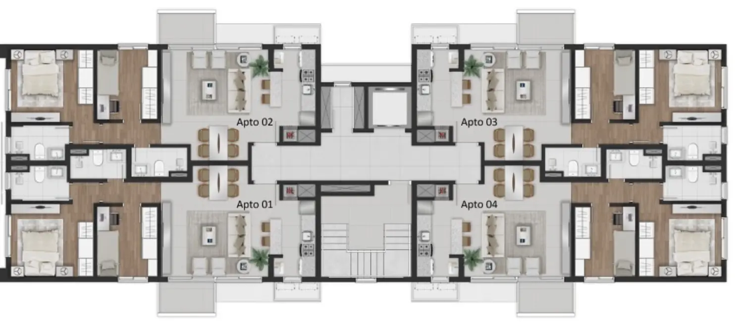 Apartamento com 2 quartos à venda, 66m2 em Petrópolis, Porto Alegre - RS - imagem 5 Foto 5 de Apartamento com 2 quartos à venda, 66m2 em Petrópolis, Porto Alegre - RS