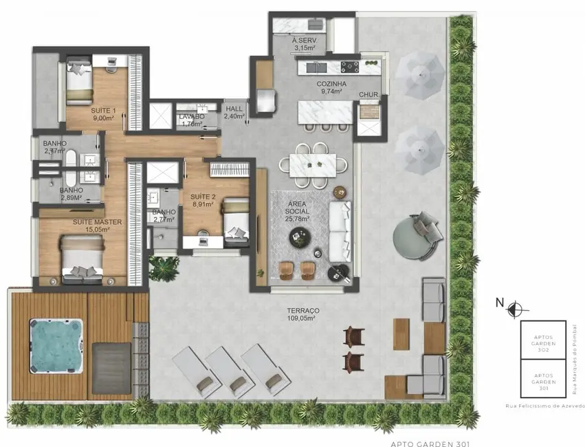 Apartamento com 3 quartos à venda, 112m2 em Auxiliadora, Porto Alegre - RS - imagem 3 Foto 3 de Apartamento com 3 quartos à venda, 112m2 em Auxiliadora, Porto Alegre - RS