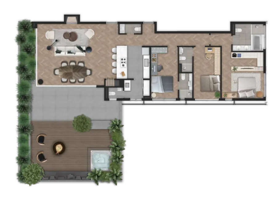 Apartamento com 3 quartos à venda, 339m2 em Petrópolis, Porto Alegre - RS - imagem 6 Foto 6 de Apartamento com 3 quartos à venda, 339m2 em Petrópolis, Porto Alegre - RS