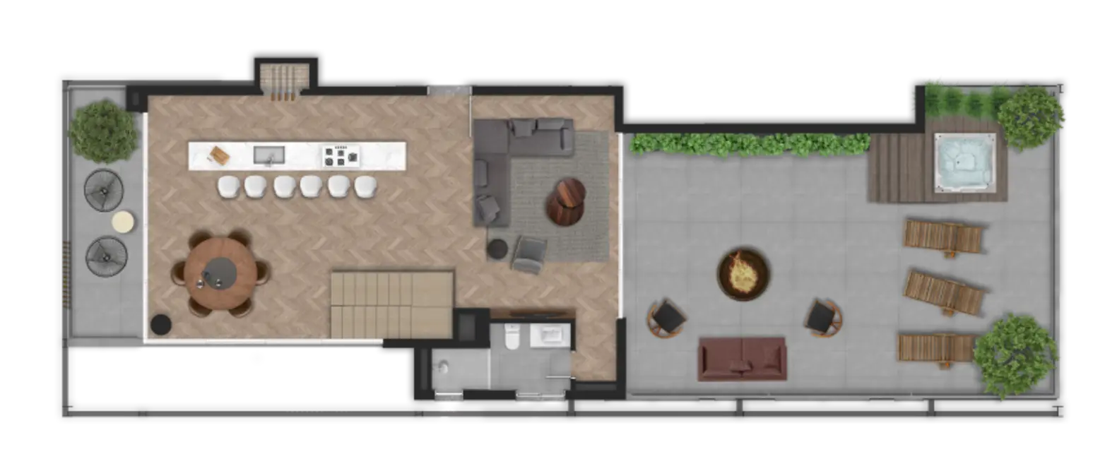 Apartamento com 3 quartos à venda, 339m2 em Petrópolis, Porto Alegre - RS - imagem 9 Foto 9 de Apartamento com 3 quartos à venda, 339m2 em Petrópolis, Porto Alegre - RS