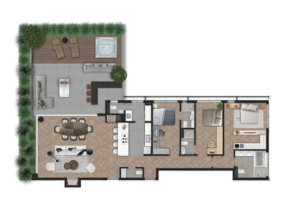 Apartamento com 3 quartos à venda, 170m2 em Petrópolis, Porto Alegre - RS - imagem 7 Foto 7 de Apartamento com 3 quartos à venda, 170m2 em Petrópolis, Porto Alegre - RS