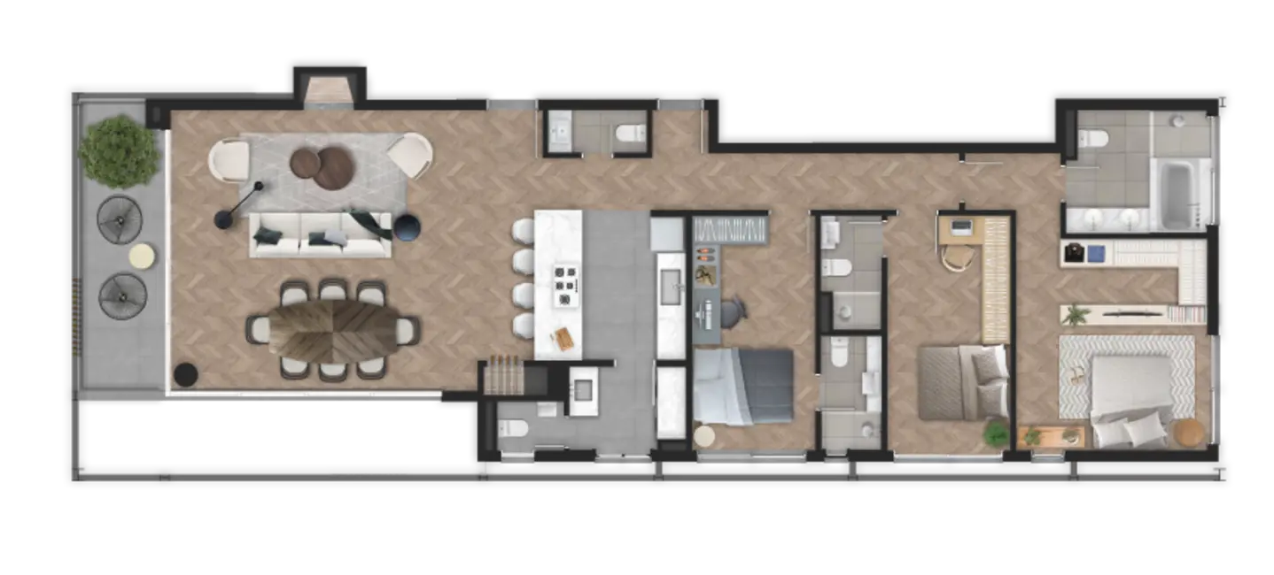 Apartamento com 3 quartos à venda, 170m2 em Petrópolis, Porto Alegre - RS - imagem 5 Foto 5 de Apartamento com 3 quartos à venda, 170m2 em Petrópolis, Porto Alegre - RS