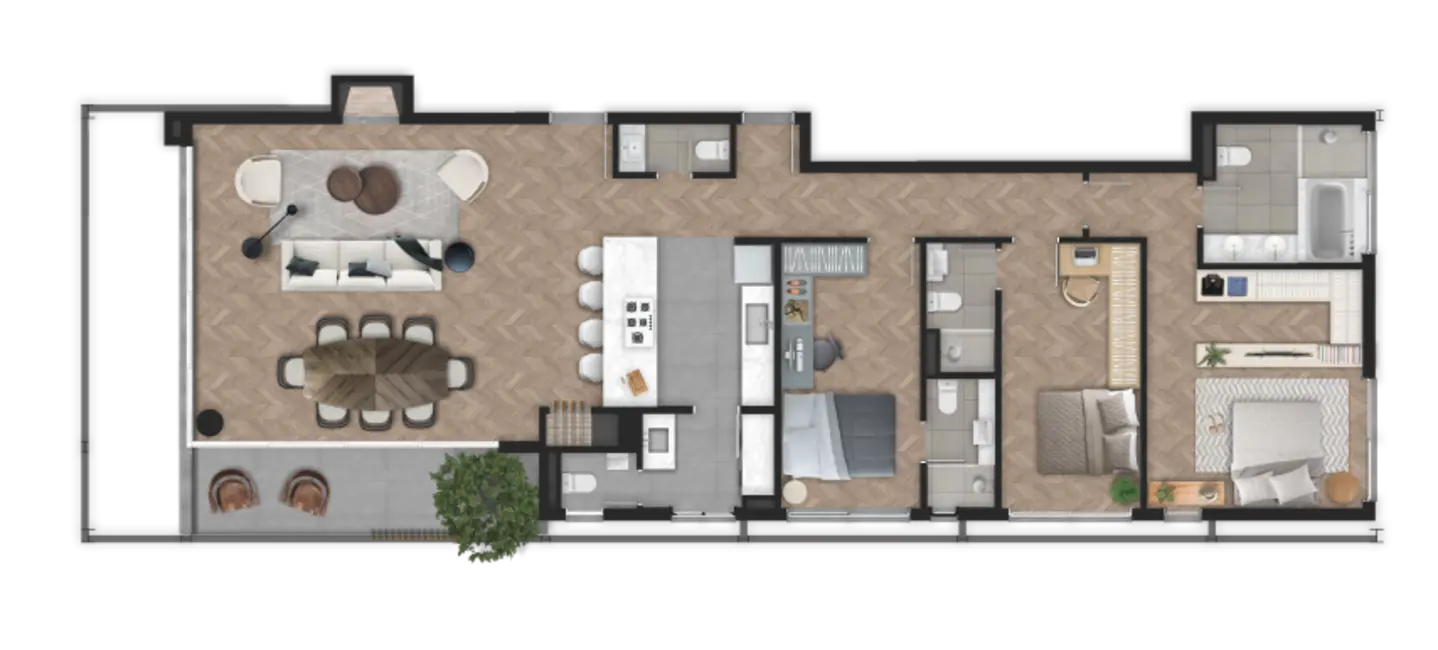 Apartamento com 3 quartos à venda, 170m2 em Petrópolis, Porto Alegre - RS - imagem 4 Foto 4 de Apartamento com 3 quartos à venda, 170m2 em Petrópolis, Porto Alegre - RS