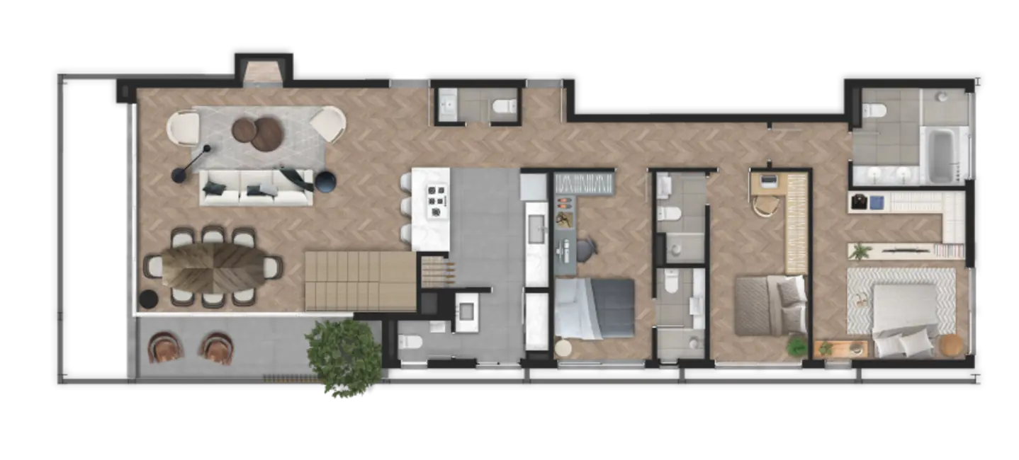 Apartamento com 3 quartos à venda, 170m2 em Petrópolis, Porto Alegre - RS - imagem 8 Foto 8 de Apartamento com 3 quartos à venda, 170m2 em Petrópolis, Porto Alegre - RS
