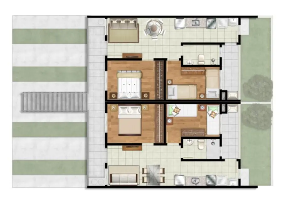 Casa com 2 quartos à venda, 49m2 em Campo Novo, Porto Alegre - RS - imagem 5 Foto 5 de Casa com 2 quartos à venda, 49m2 em Campo Novo, Porto Alegre - RS