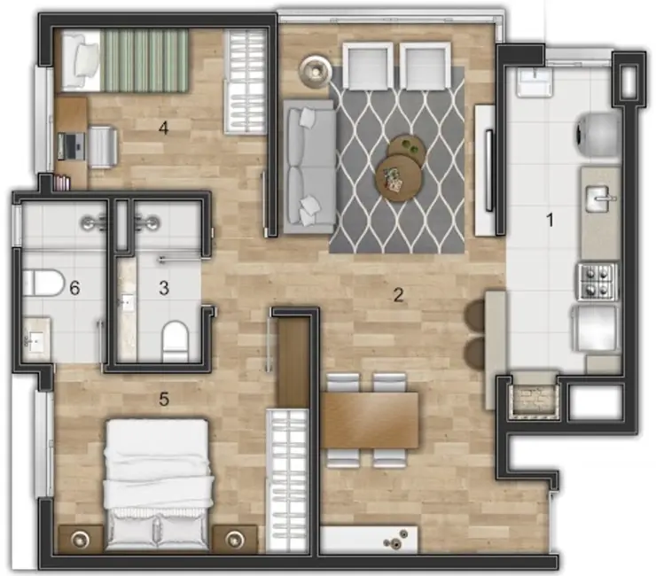 Foto 9 de Apartamento com 2 quartos à venda, 63m2 em Passo da Areia, Porto Alegre - RS