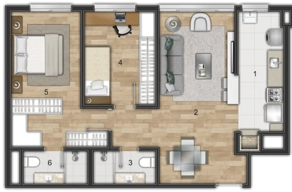 Foto 8 de Apartamento com 2 quartos à venda, 63m2 em Passo da Areia, Porto Alegre - RS