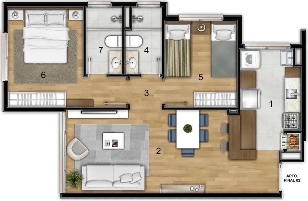 Foto 9 de Apartamento com 2 quartos à venda, 62m2 em Jardim do Salso, Porto Alegre - RS