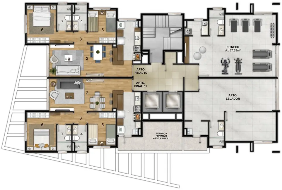 Foto 6 de Apartamento com 2 quartos à venda, 62m2 em Jardim do Salso, Porto Alegre - RS