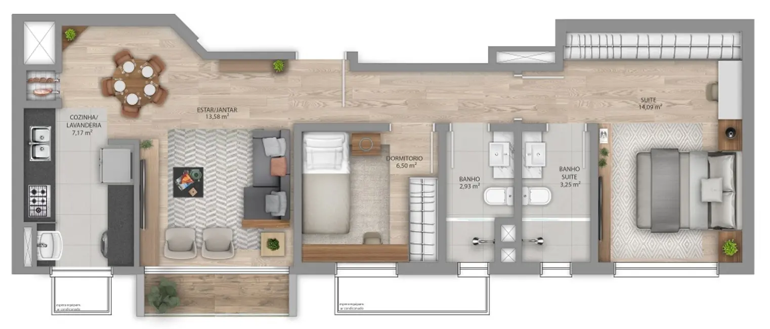 Foto 3 de Apartamento com 2 quartos à venda, 63m2 em Bela Vista, Porto Alegre - RS