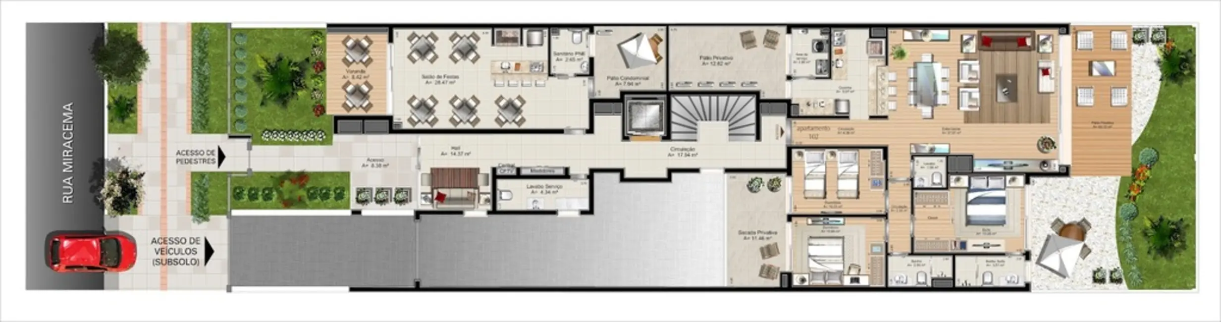 Foto 1 de Apartamento com 3 quartos à venda, 213m2 em Chácara das Pedras, Porto Alegre - RS