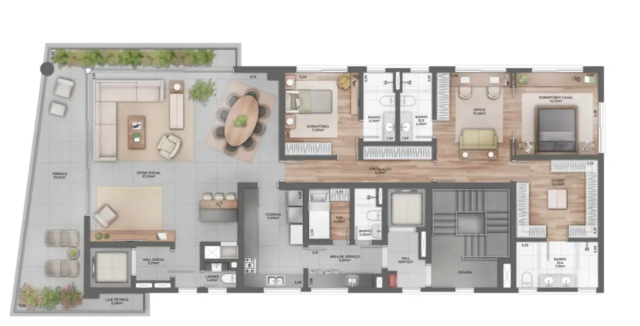 Apartamento com 3 quartos à venda, 295m2 em Petrópolis, Porto Alegre - RS - imagem 3 Foto 3 de Apartamento com 3 quartos à venda, 295m2 em Petrópolis, Porto Alegre - RS