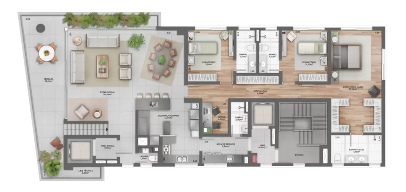 Apartamento com 3 quartos à venda, 295m2 em Petrópolis, Porto Alegre - RS - imagem 6 Foto 6 de Apartamento com 3 quartos à venda, 295m2 em Petrópolis, Porto Alegre - RS