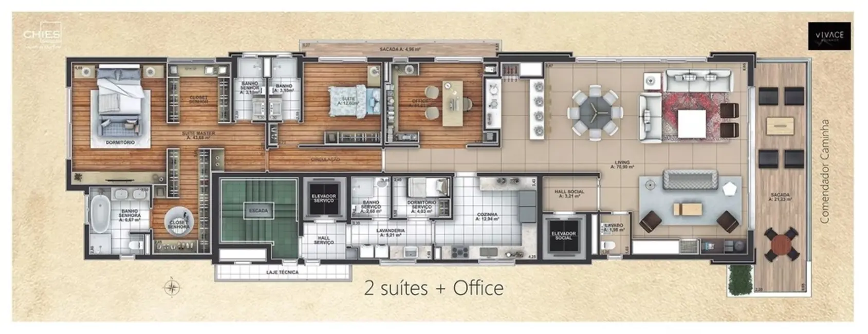 Foto 7 de Apartamento com 4 quartos à venda, 327m2 em Moinhos de Vento, Porto Alegre - RS