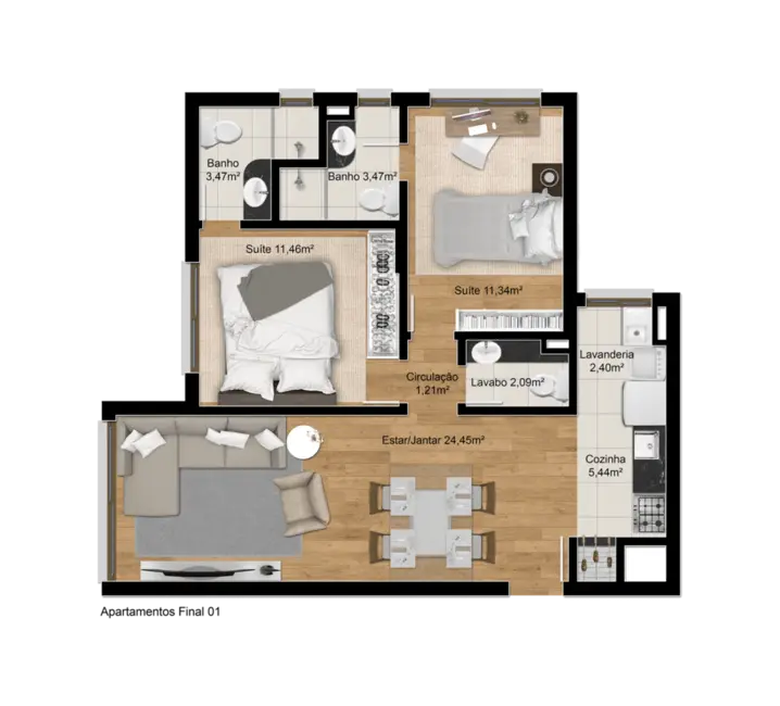 Foto 2 de Apartamento com 2 quartos à venda, 78m2 em Petrópolis, Porto Alegre - RS