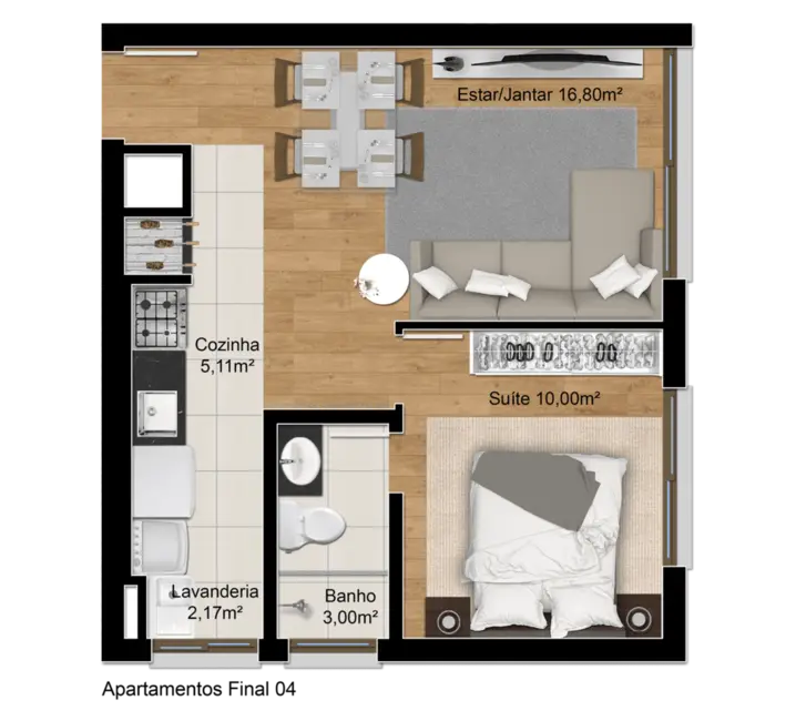 Apartamento com 2 quartos à venda, 70m2 em Petrópolis, Porto Alegre - RS - imagem 5 Foto 5 de Apartamento com 2 quartos à venda, 70m2 em Petrópolis, Porto Alegre - RS